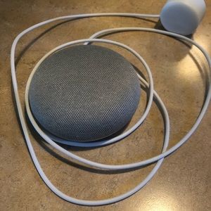 Google Home mini speaker-chalk